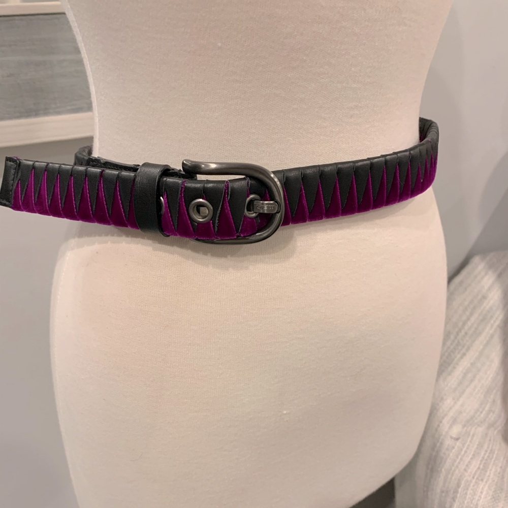 Malo velvet wrap around belt 32”